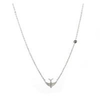 Buy cheap Fashion Jewelry Stainless Steel Bird Shaped Women Necklace Silver color Chain product
