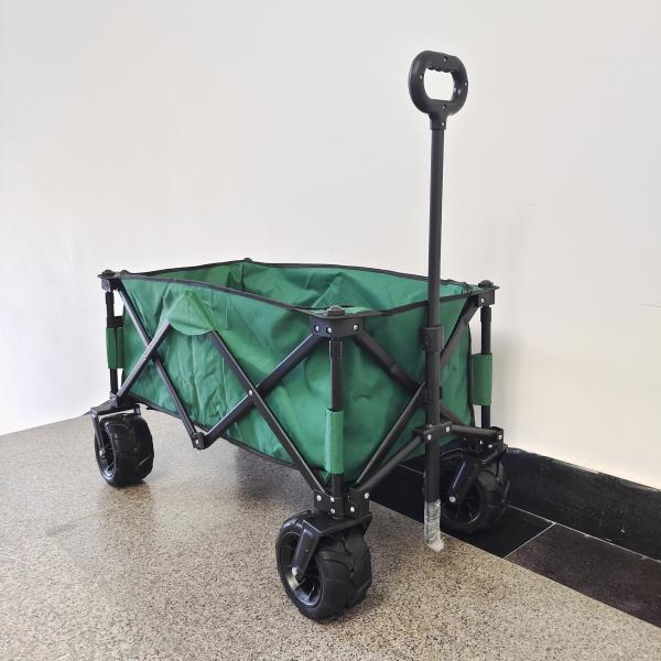 Buy cheap Double Deck Oxford Cloth Collapsible Beach Wagon Metal Frame Camping Wagon from wholesalers