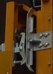 Silver Color Construction Hoist Parts Elevator Enclosure Door Mechanical