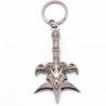 Buy cheap 3D Both Sides Silver Custom Metal Keychains / Antique Metal Promotional Keyrings from wholesalers