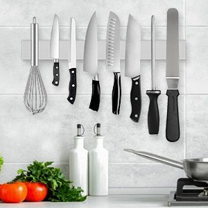 16 Inch Stainless Steel Magnetic Knife Bar for Kitchen Tool Knife Suspension Organizer