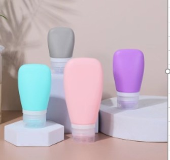Leak Proof Portable Empty Shampoo Travel Size Silicone Bottles Cream Container
