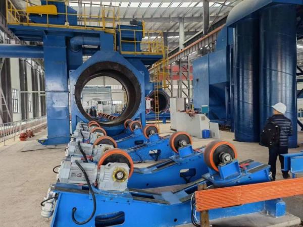 Buy cheap Internal Pipe Blasting Equipment Line Of Production For PE Pipe Coating Tapes from wholesalers