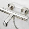 Buy cheap Multifunction thermostatic rain shower head shower bath faucet set from wholesalers