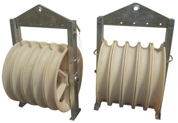 Buy cheap Five Wheel Nylon Four Bundled Conductor Stringing Blocks from wholesalers