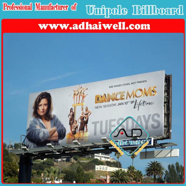 Buy cheap Double Side Advertising Unipole Structure Billboard Display from wholesalers