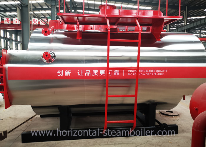 Horizontal 1 Ton Industrial Steam Boilers Oil Fired Hot Water Furnace Environmental Friendly