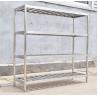 Buy cheap Disassembly 4 Tiers Stainless Steel Display Racks , Polished Storage Baker Rack Shelving from wholesalers