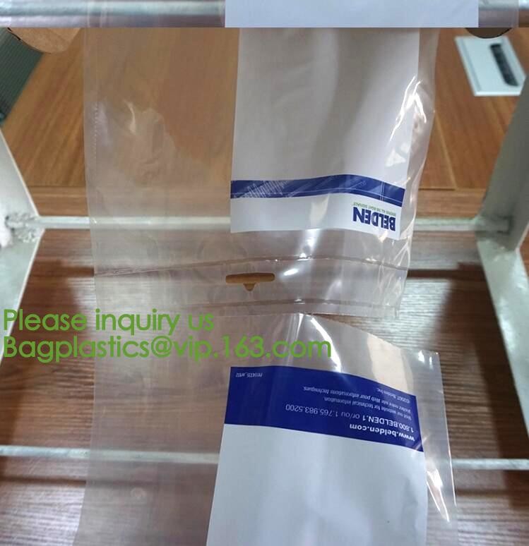 custom design degradable clear self adhesive seal plastic auto bag,Bag sealing pre-opened poly bags on a roll,transparen