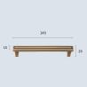 Buy cheap Furniture Morden Solid Brass Cabinet Handles Hardware Cabinet Pulls from wholesalers