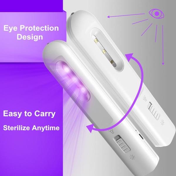 Buy cheap 265nm 275nm Uv Sterilizer Germicidal Lamp Fireproof ABS Rechargeable Battery from wholesalers