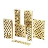 Buy cheap Solid Inlaid Graphite Bronze Bolt Hole Type Sliding Bearing Self Lubricating Slider Brass Oiless Wear Plate from wholesalers