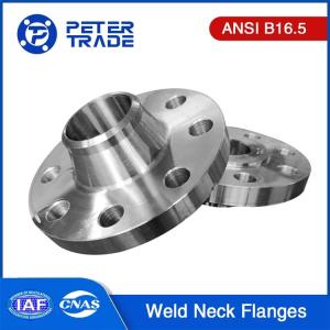 Buy cheap ANSI/ASME B16.5 ASTM A105 Forged Carbon Steel Weld Neck Pipe Flanges Class 300LB WNRF Raised Face from wholesalers