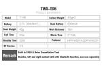V4.2 TWS Twins Wireless Bluetooth Sport Headphones TWS-BH-T06 Sweatproof IPX5