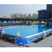 Buy cheap Outdoor PVC Above Ground Steel Frame Swimming Pool for summer playing product