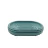 Buy cheap Aqua Plain Polyresin Bathroom Accessories Bathroom Countertop Accessories Set With Circle Line ODM from wholesalers