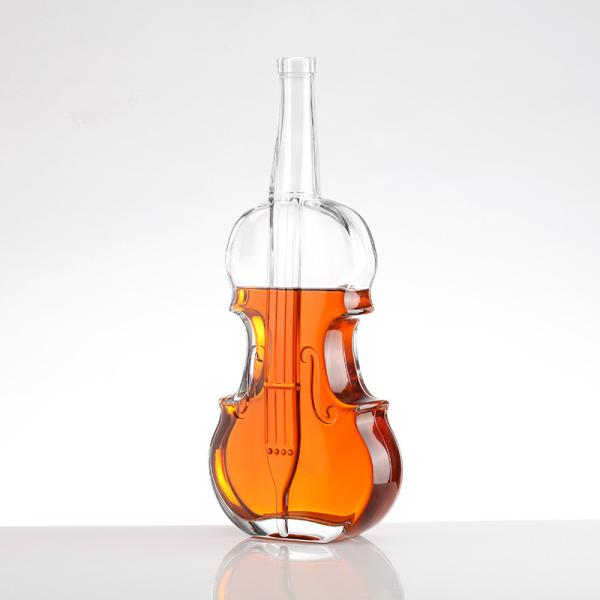 Super Flint Glass Direct Transparent Vodka Rum Gin Bottles 700ml 750ml Unique