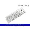 Buy cheap Brushed Metal Industrial Panel Mount Keyboard With 25mm Diameter Trackball from wholesalers