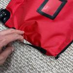 CROSS-BORDER EXPLOSIVE BANK BAG ZIPPER BAG RED NYLON SECURITY PURSE MEDICINE BAG