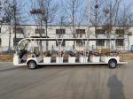 White 23 Seat Electric Sightseeing Bus 72v 200AH Lead-Acid Battery Without Door