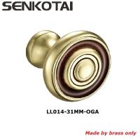 Buy cheap Brushed brass Antique round cabinet knob in DIA31mm for furniture hardware product
