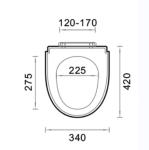 Modern Design White Toilet Seat Made Of Thermoplastic For Home Bath And Toilet
