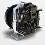 3.7kw 8bar 410l/min medical air compressor oil free scroll air compressor head