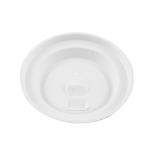 Sugarcane Fiber Pulp 80mm 90mm Paper Lids For 8oz 12oz 16oz 32oz Beverage Cups