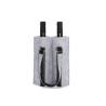 Buy cheap Light Grey Felt Wine Bottle Bag Christmas Wine Tote Bag Accept Customer Logo from wholesalers