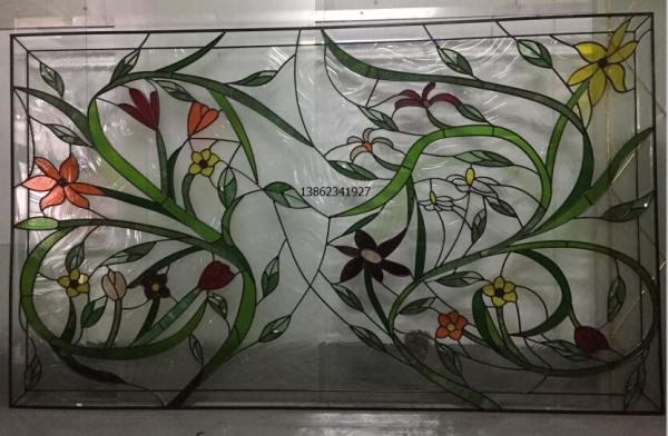 Buy cheap 300mm 200mm Victorian Leaded Stained Leaded Glass Patina Caming from wholesalers