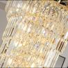 Buy cheap LED Spiral Luxury Crystal Golden Big Chandelier Duplex Building european crystal chandeliers(WH-NC-94) from wholesalers