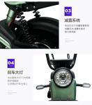 ELECTRIC VEHICLE WITH REMOTE CONTROL KEY TWO-PERSON ELECTRIC BICYCLE NEW BATTERY