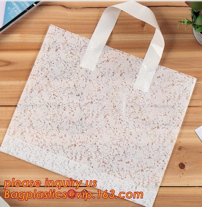 Promotional Price Soft Loop Handle Plastic Bags with Logos Shopping Bag,Biodegradable Plastic Shopping Bag bagease pack