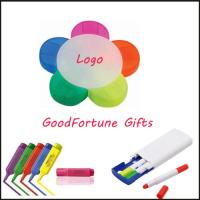 Buy cheap cheap flower shape highlighter pen customed logo for school students gifts favor product