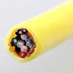Cat5e FTP 24AWG 1000Ft 0.515mm Bare Copper Yellow PVC Jacket Cable