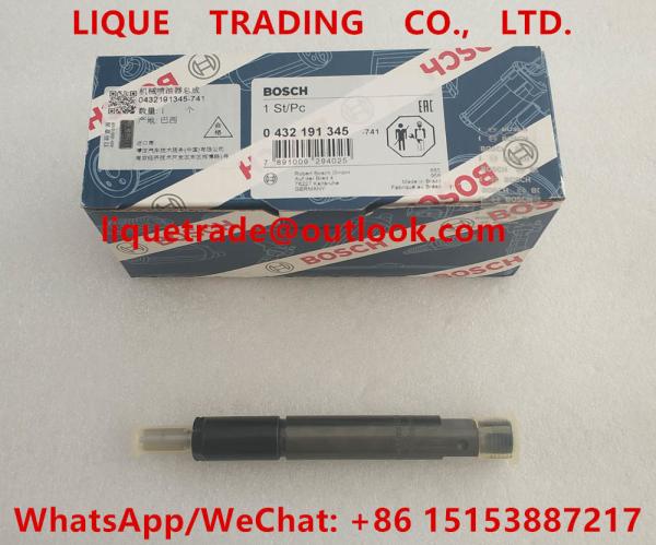 Buy cheap BOSCH fuel injector 0 432 191 345 , 0432191345 , 0432 191 345 for Deutz engine from wholesalers