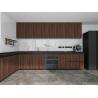Buy cheap Luxury Stainless Modern Stainless Steel Kitchen Cabinets With Natural Wood Grain Finish - Customizable And Durableeel Modern Kitchen Cabinet With from wholesalers