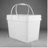 Buy cheap Food Grade 20kg Rectangular Plastic Packaging Drum With Lid And Dual Handles from wholesalers