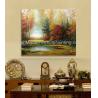 Buy cheap Classical Original Oil Landscape Paintings River Side For Wall Decor from wholesalers