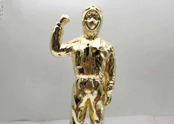 Buy cheap Disease Resistance Hero zinc alloy 250mm Height Custom Trophy Awards from wholesalers