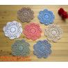 Buy cheap Crochet dinner table mat fabric doilies cup pot pad lace doily, Handmade Crochet Tablecloth, Doily from wholesalers
