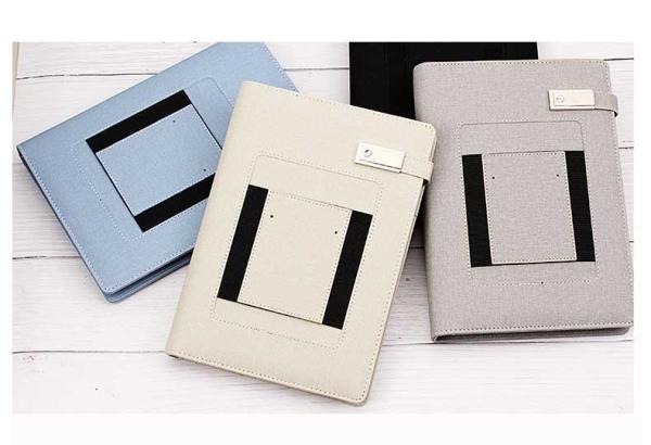 Buy cheap PU Leather Notebook Organizer Corporate Gift Wireless Charging For Business from wholesalers