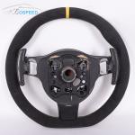400mm Full Leather Alcantara Porsche 992 Steering Wheel Yellow Stripe