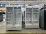 Big Capacity Vertical Display Case Freezer With Double Glass Door