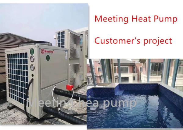 Buy cheap Meeting 28KW Air Source Swimming Pool Heat Pump Air To Water For Spa / Sauna Heater from wholesalers