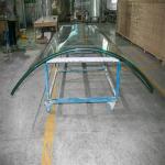 Top Grade Fine Polished Edge Tempered Curved Glass for Hall and Mall Application
