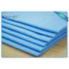 Buy cheap Clinic / Hotel Hygiene Blue Disposable Bed Sheet Easy Carry Paper Bedsheet from wholesalers