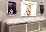 Contemporary Gray Color Jewelry Display Cases Full Assembly Structure
