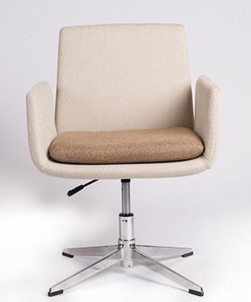 Buy cheap Safety Item Adjustable Executive Office Chair , Fabric White Swivel Chair from wholesalers