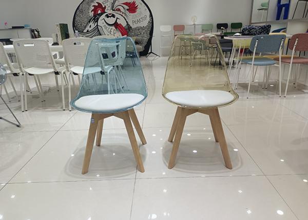 Buy cheap Recycled Clear Acrylic Kitchen Chairs No Impurities Tulip Cushion from wholesalers